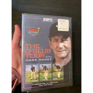 ESPN Golf Schools 3 Club Tour Hank Haney DVD Fundamentals Improving Your Game‎